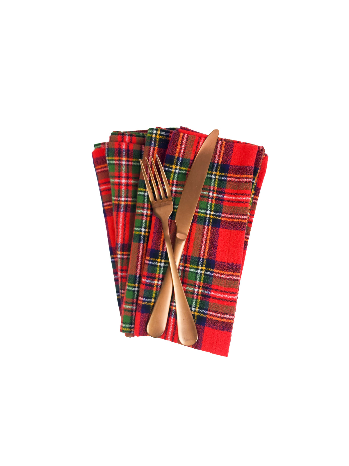 Fireside Plaid Flannel Napkins