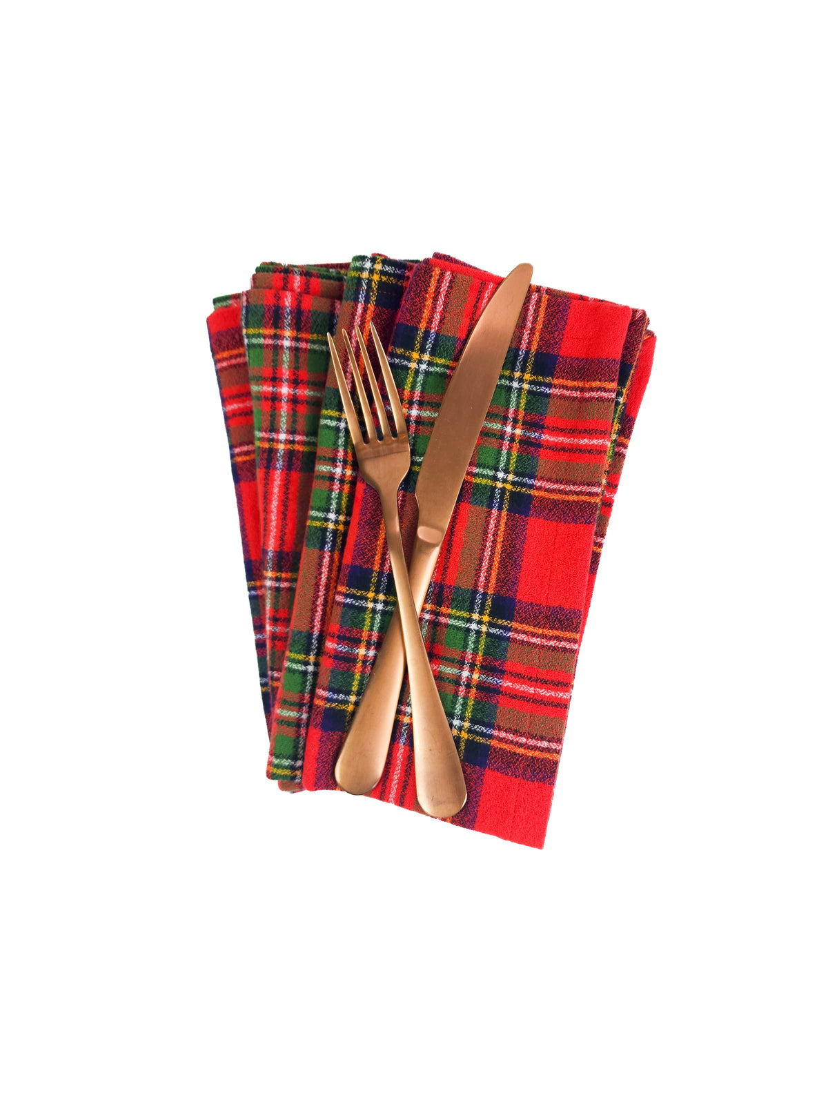 Fireside Plaid Flannel Napkins