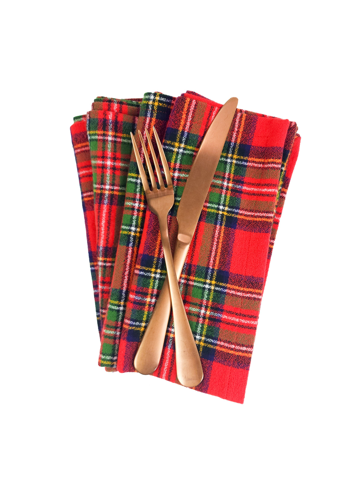 Fireside Plaid Flannel Napkins