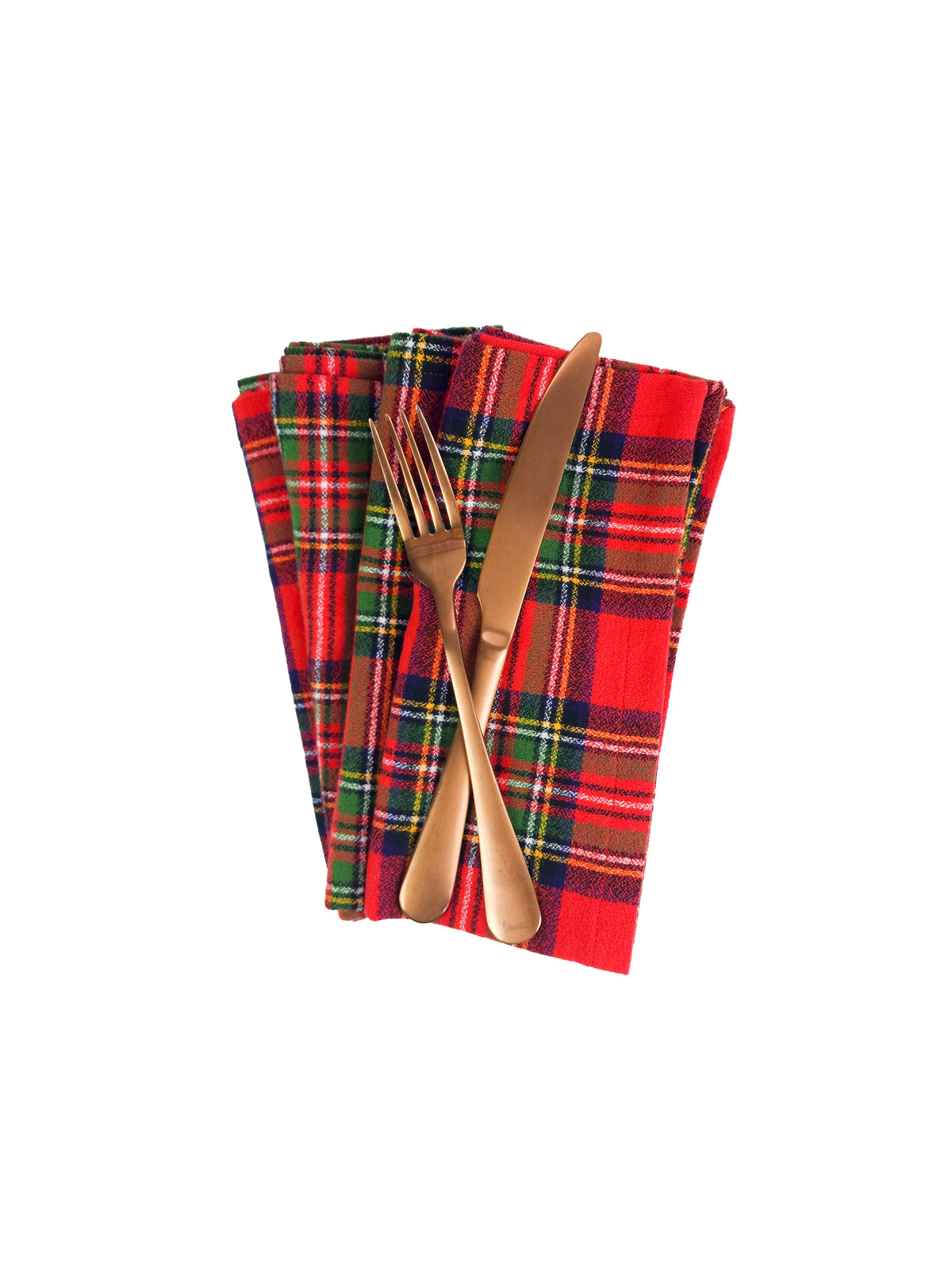 Fireside Plaid Flannel Napkins