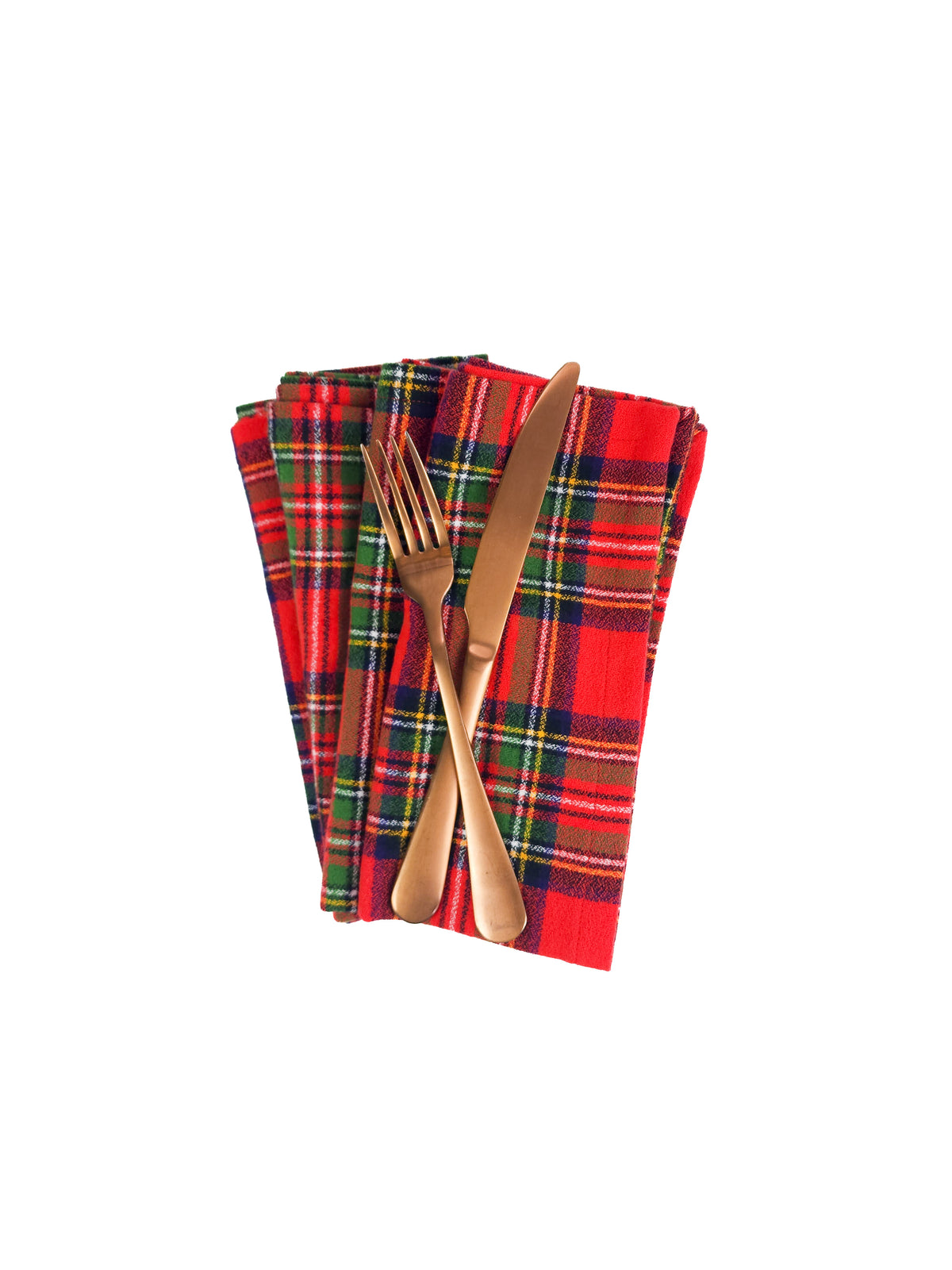 Fireside Plaid Flannel Napkins