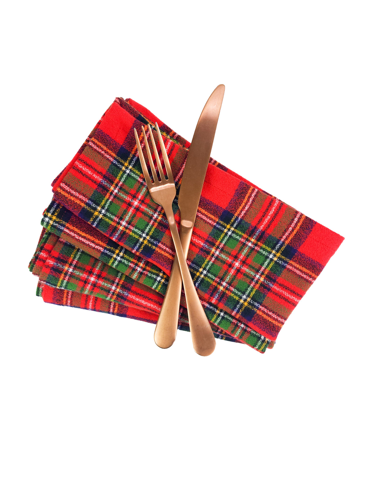 Fireside Plaid Flannel Napkins