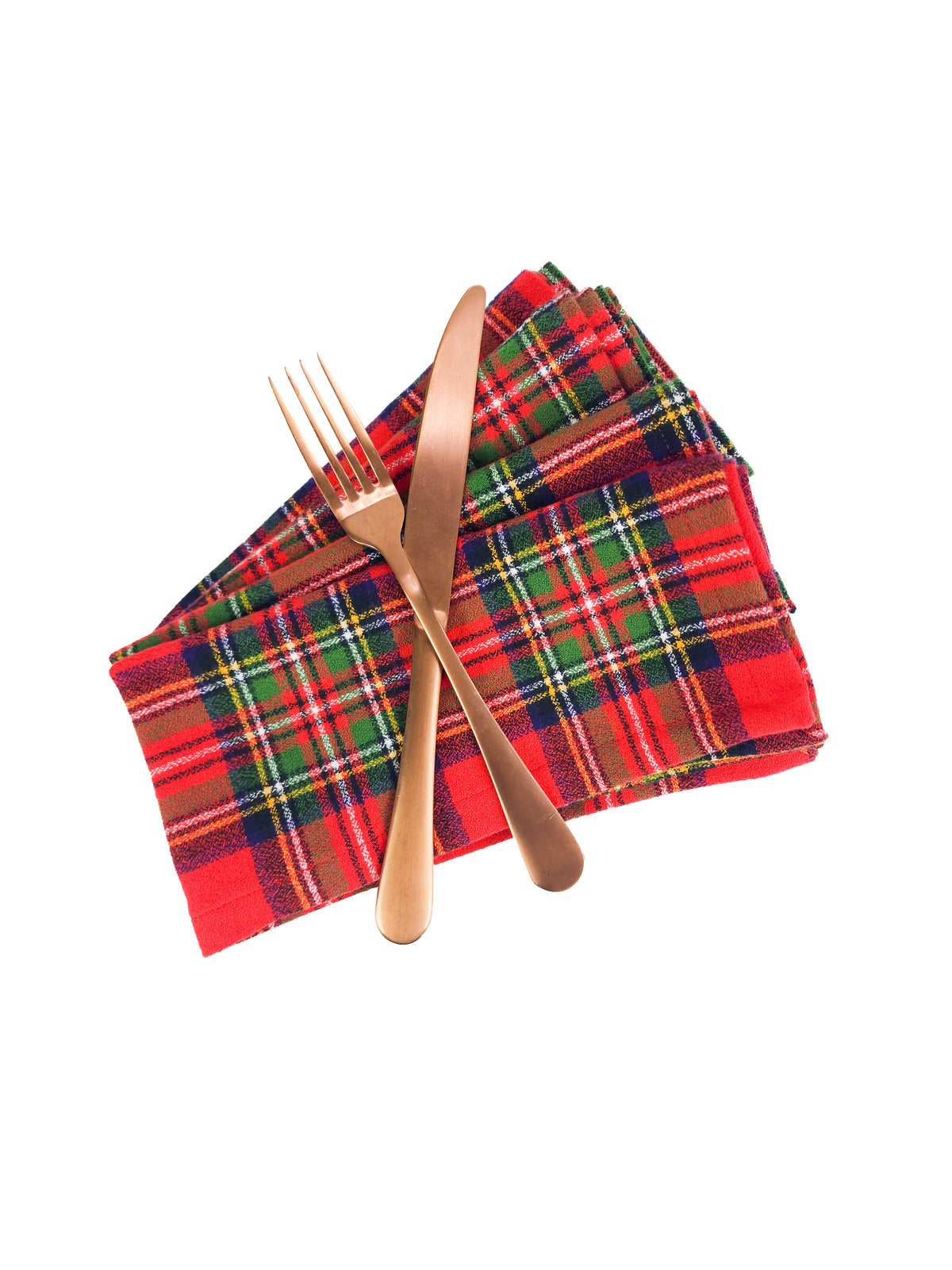 Fireside Plaid Flannel Napkins