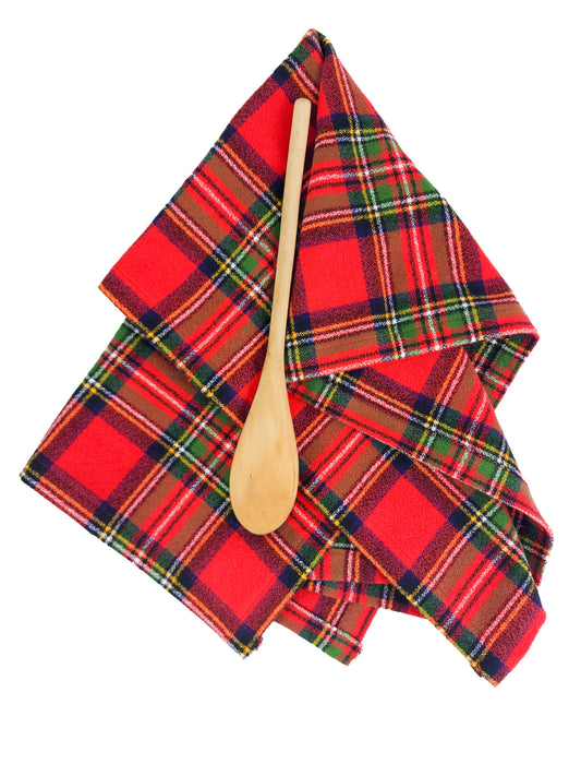 Fireside Plaid Flannel Hand Towel