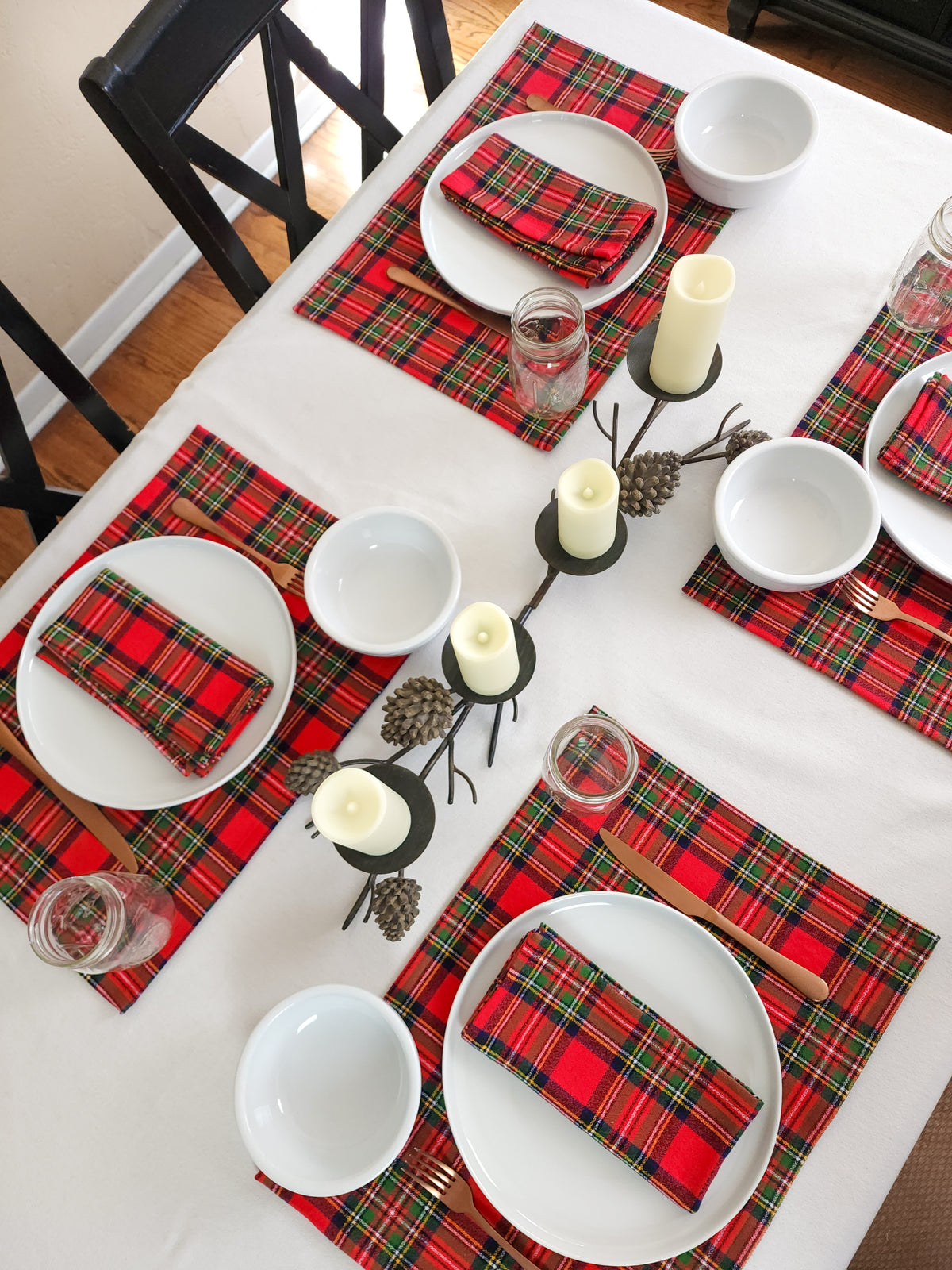 Fireside Plaid Flannel Placemats