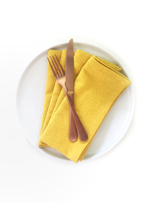Yellow Linen Napkins