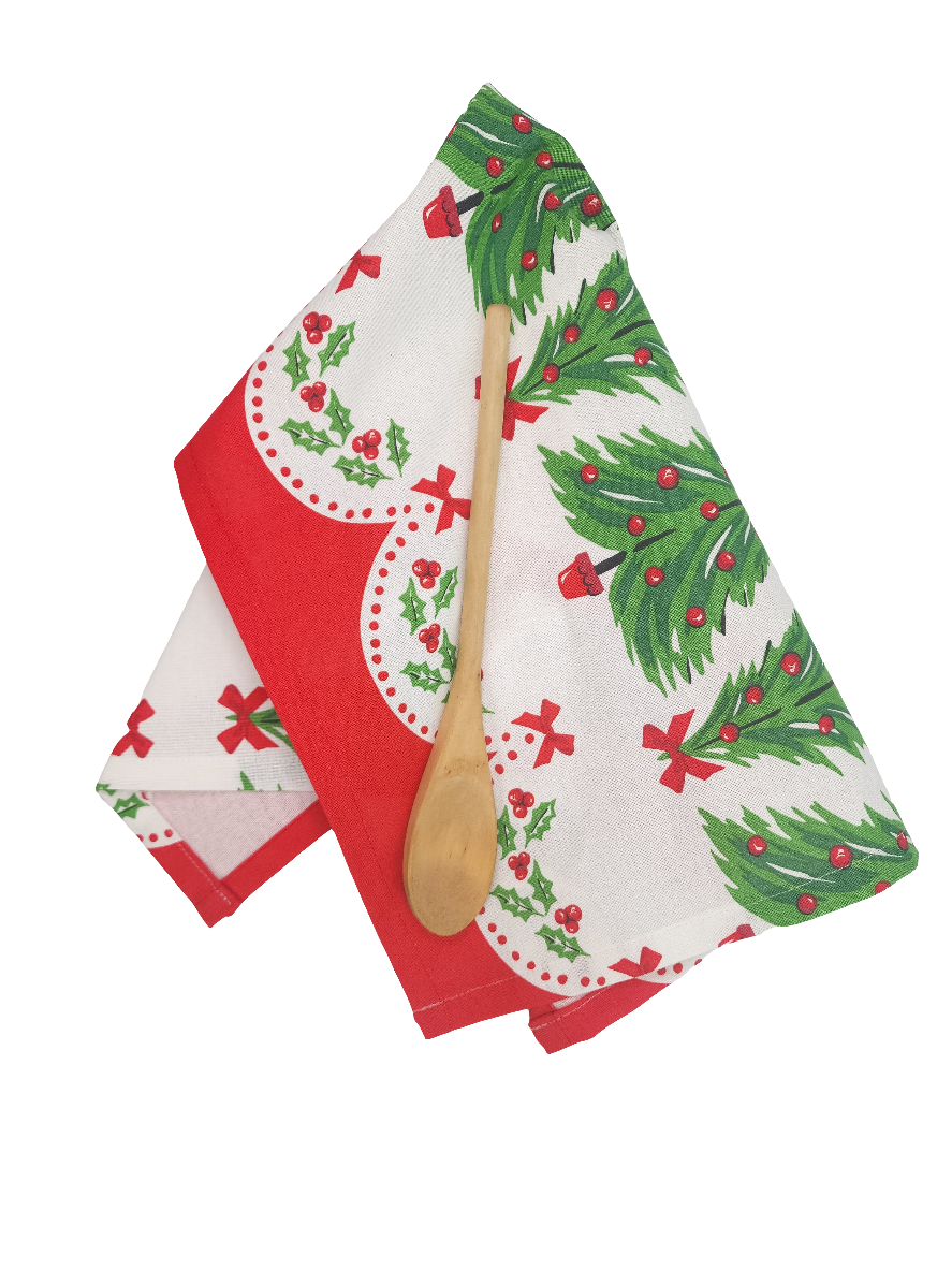 Christmas Tree Towel, Vintage Inspired