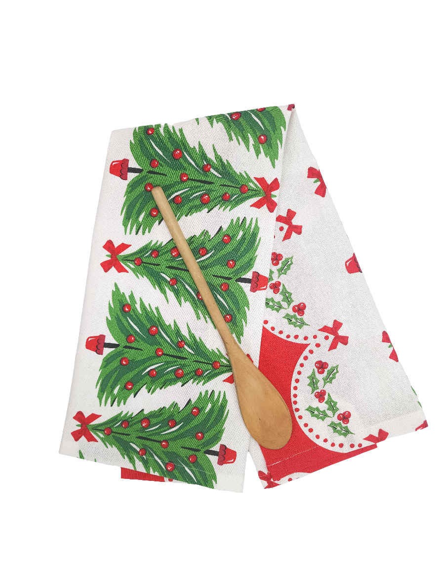 Christmas Tree Towel, Vintage Inspired