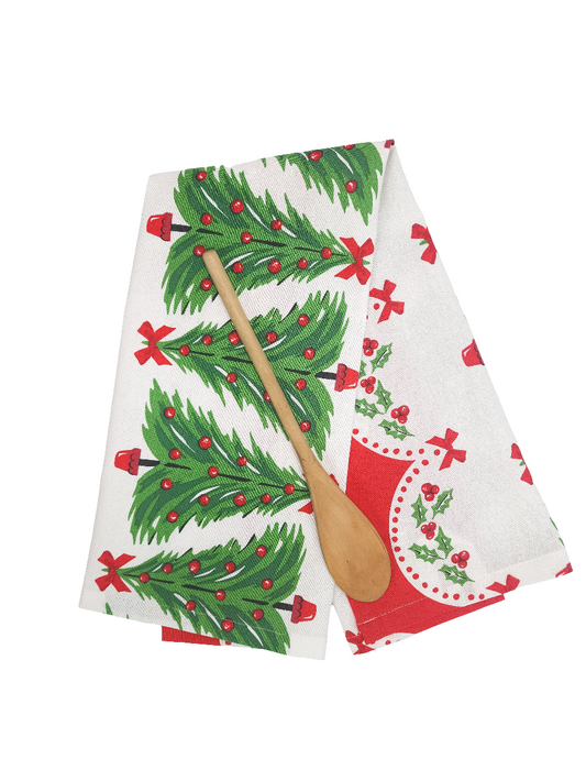 Christmas Tree Towel, Vintage Inspired