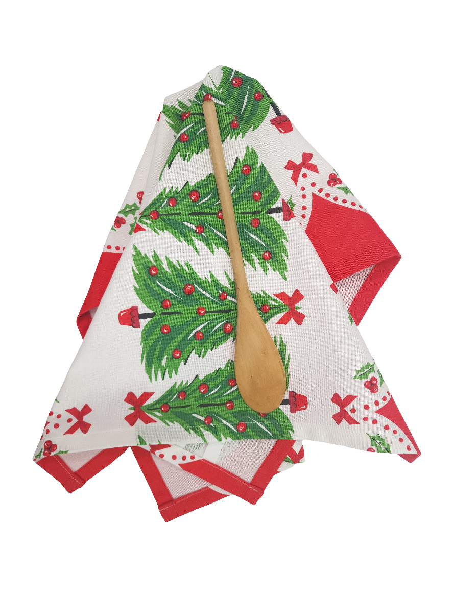 Christmas Tree Towel, Vintage Inspired