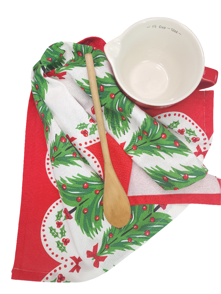 Christmas Tree Towel, Vintage Inspired
