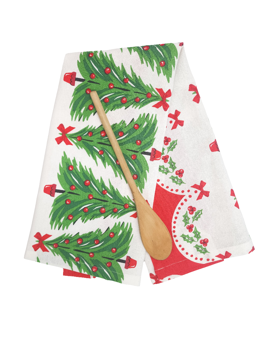 Christmas Tree Towel, Vintage Inspired