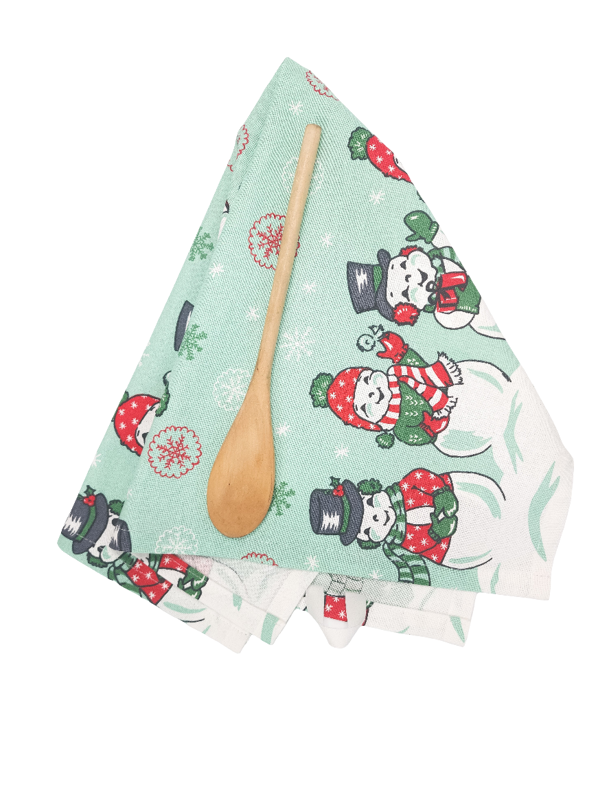Snowmen Towel, Vintage Inspired