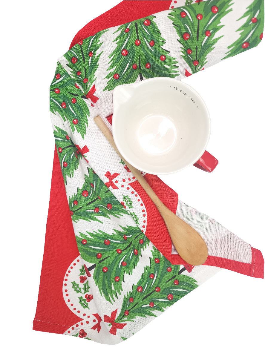 Christmas Tree Towel, Vintage Inspired
