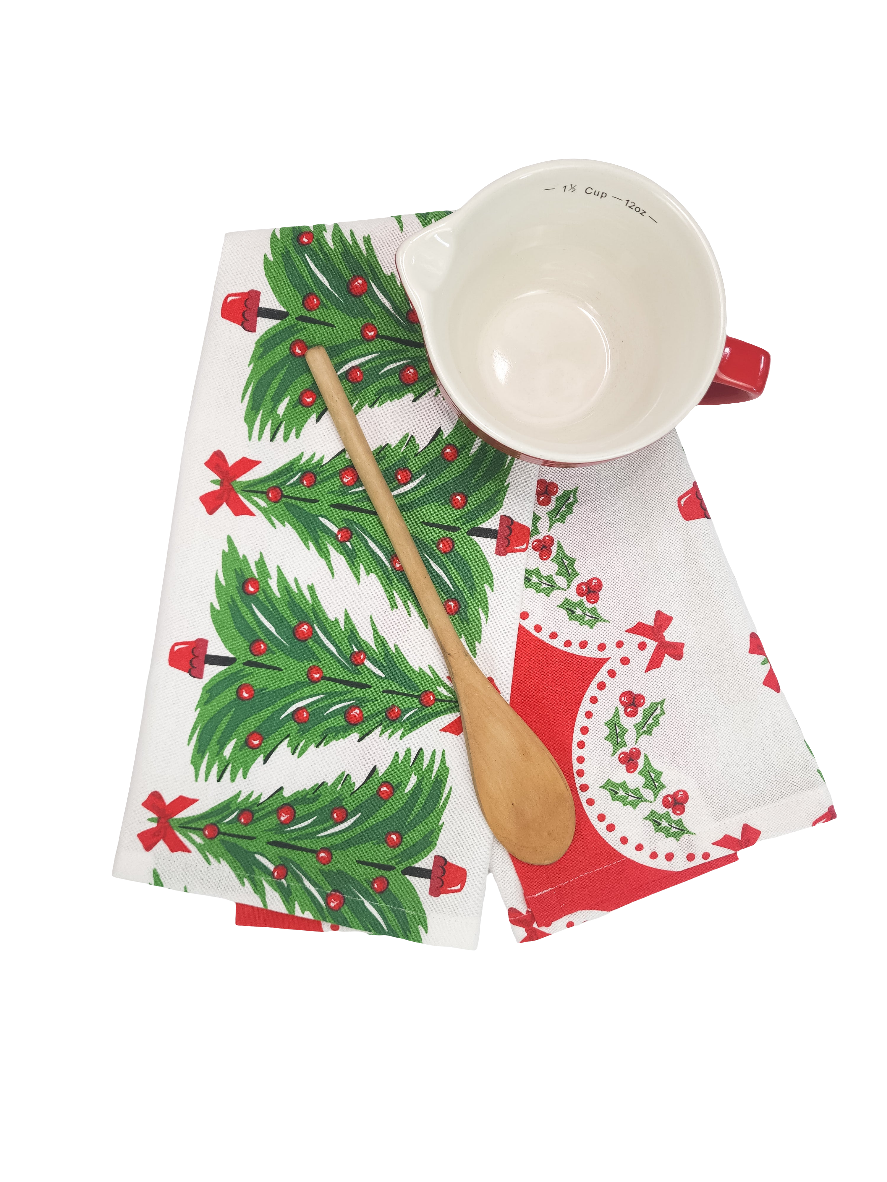 Christmas Tree Towel, Vintage Inspired