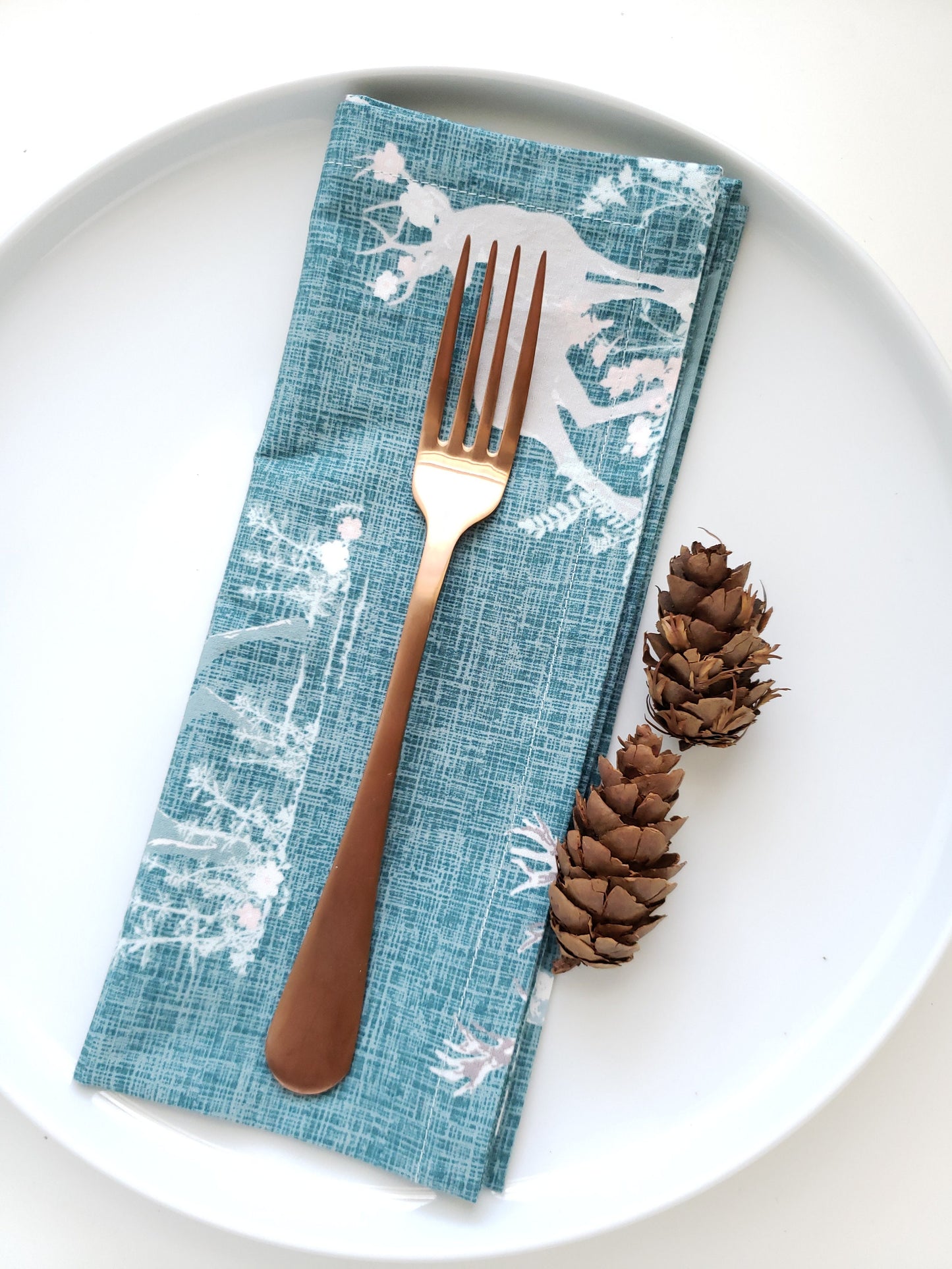 Blue Mix and Match Christmas Napkins