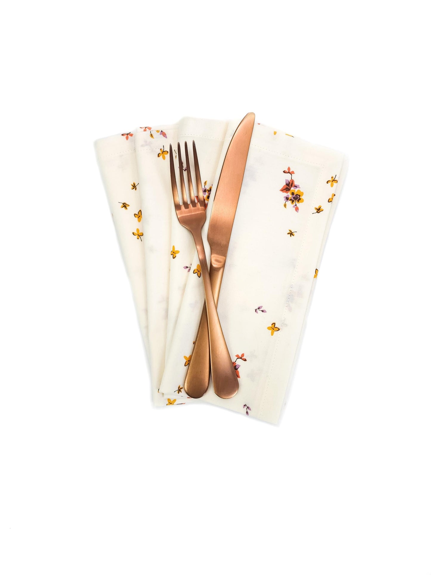 Petite Floral Cloth Napkins, Set of 4 Fall Cloth Napkins