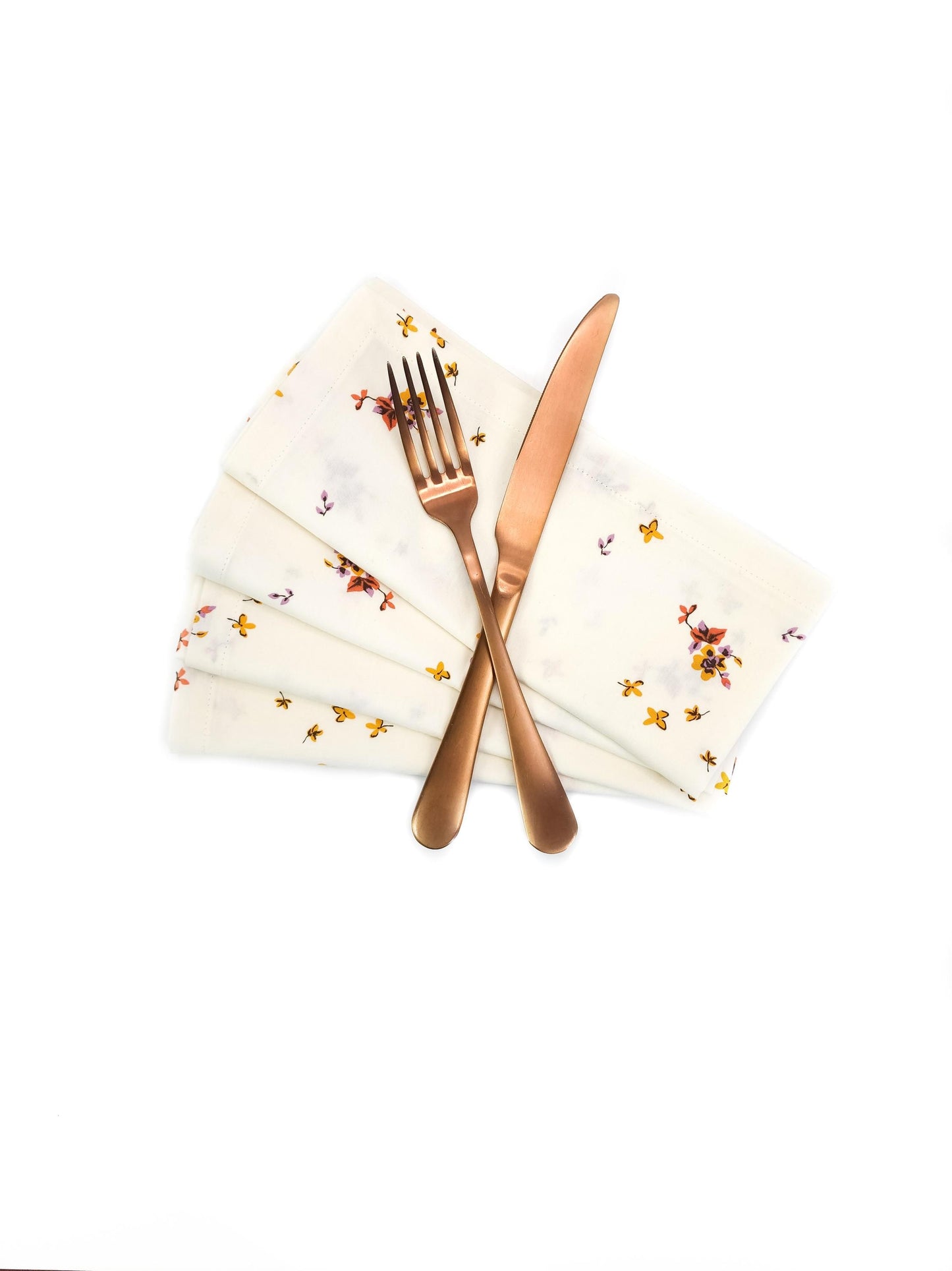 Petite Floral Cloth Napkins, Set of 4 Fall Cloth Napkins