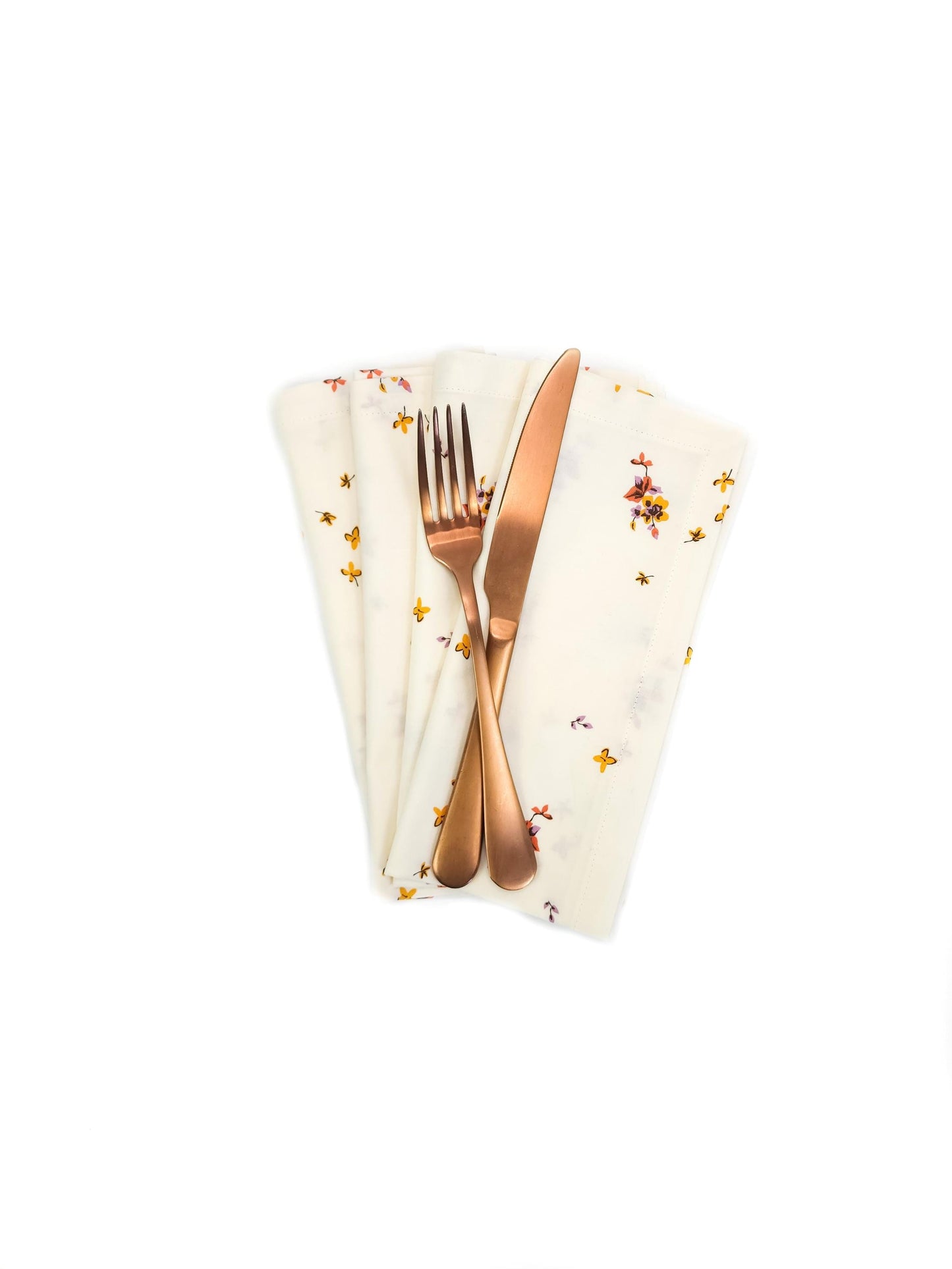 Petite Floral Cloth Napkins, Set of 4 Fall Cloth Napkins