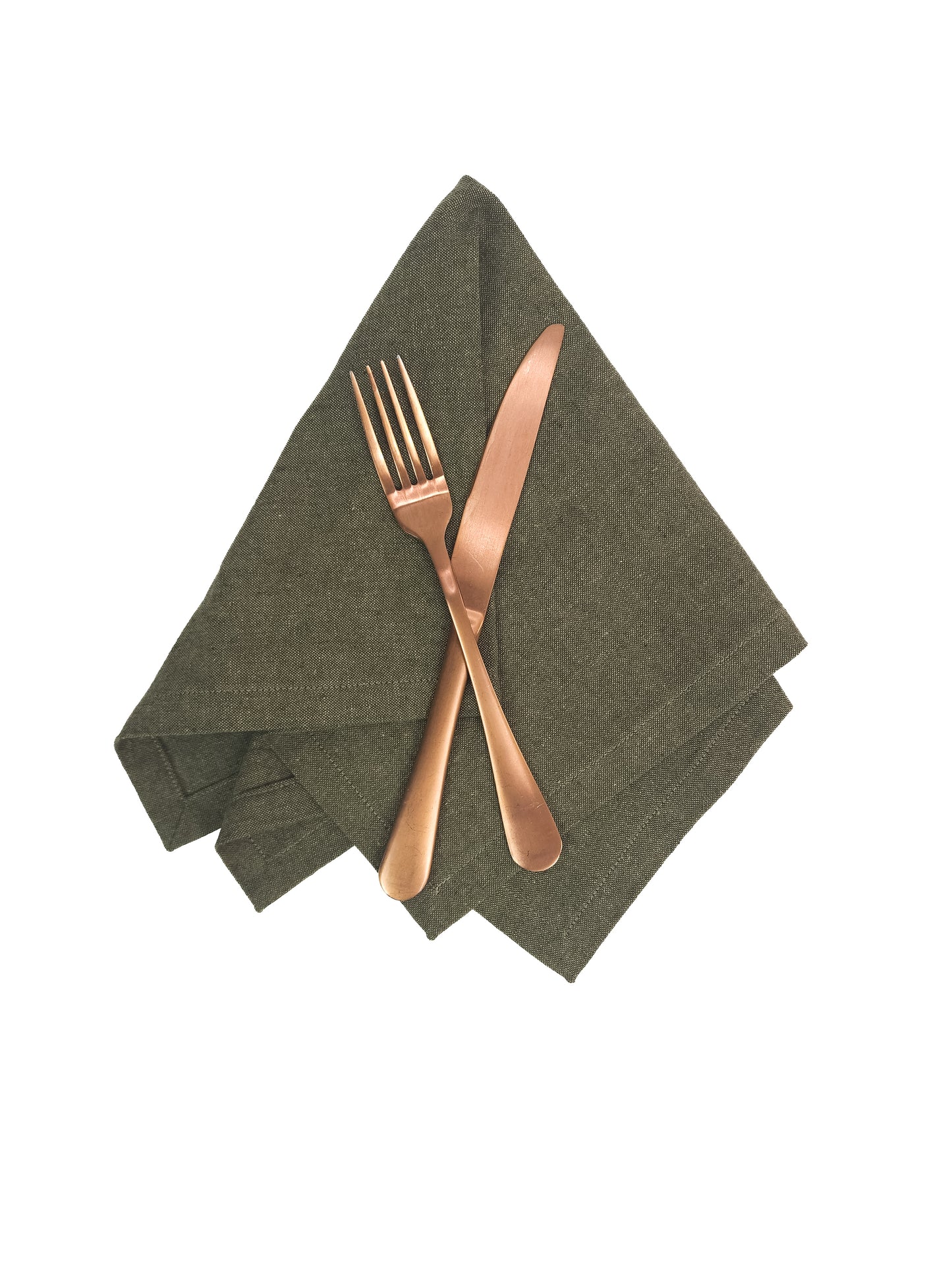 Forest Green Linen Napkins