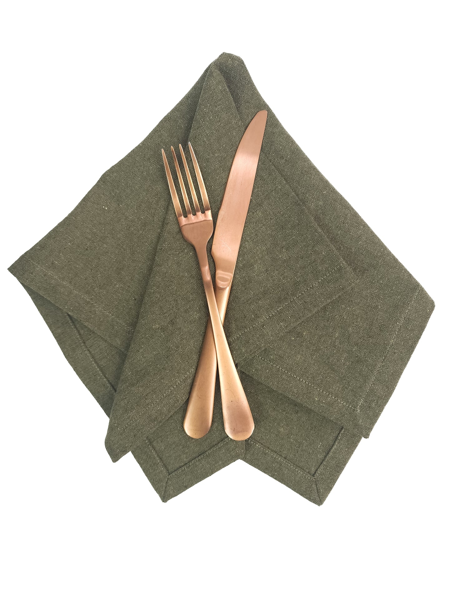 Forest Green Linen Napkins