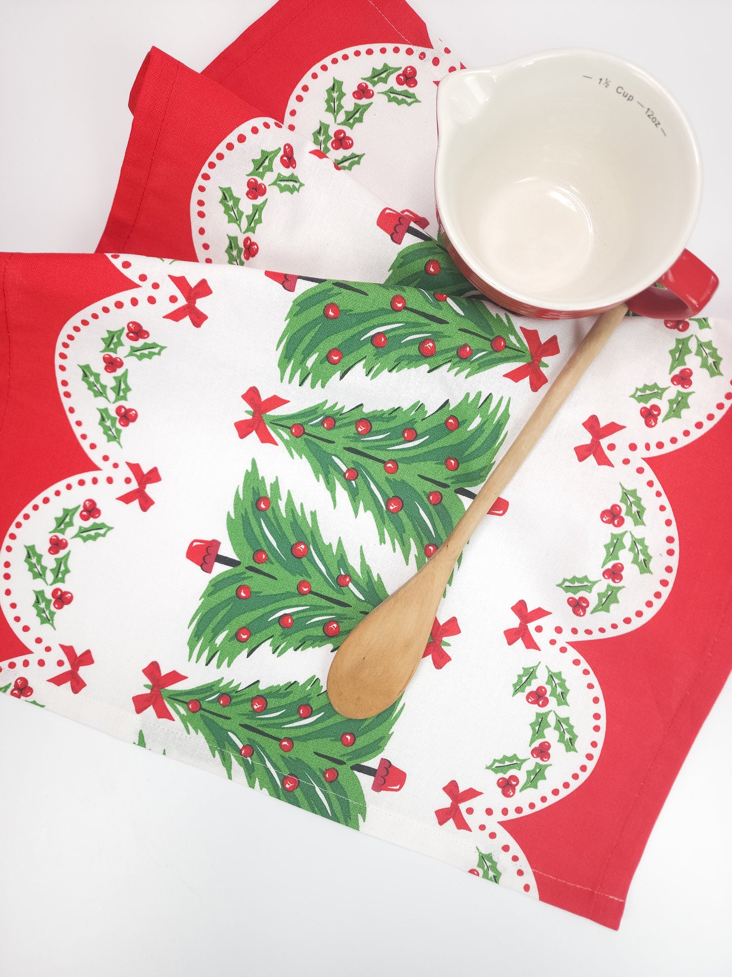 Christmas Tree Towel, Vintage Inspired