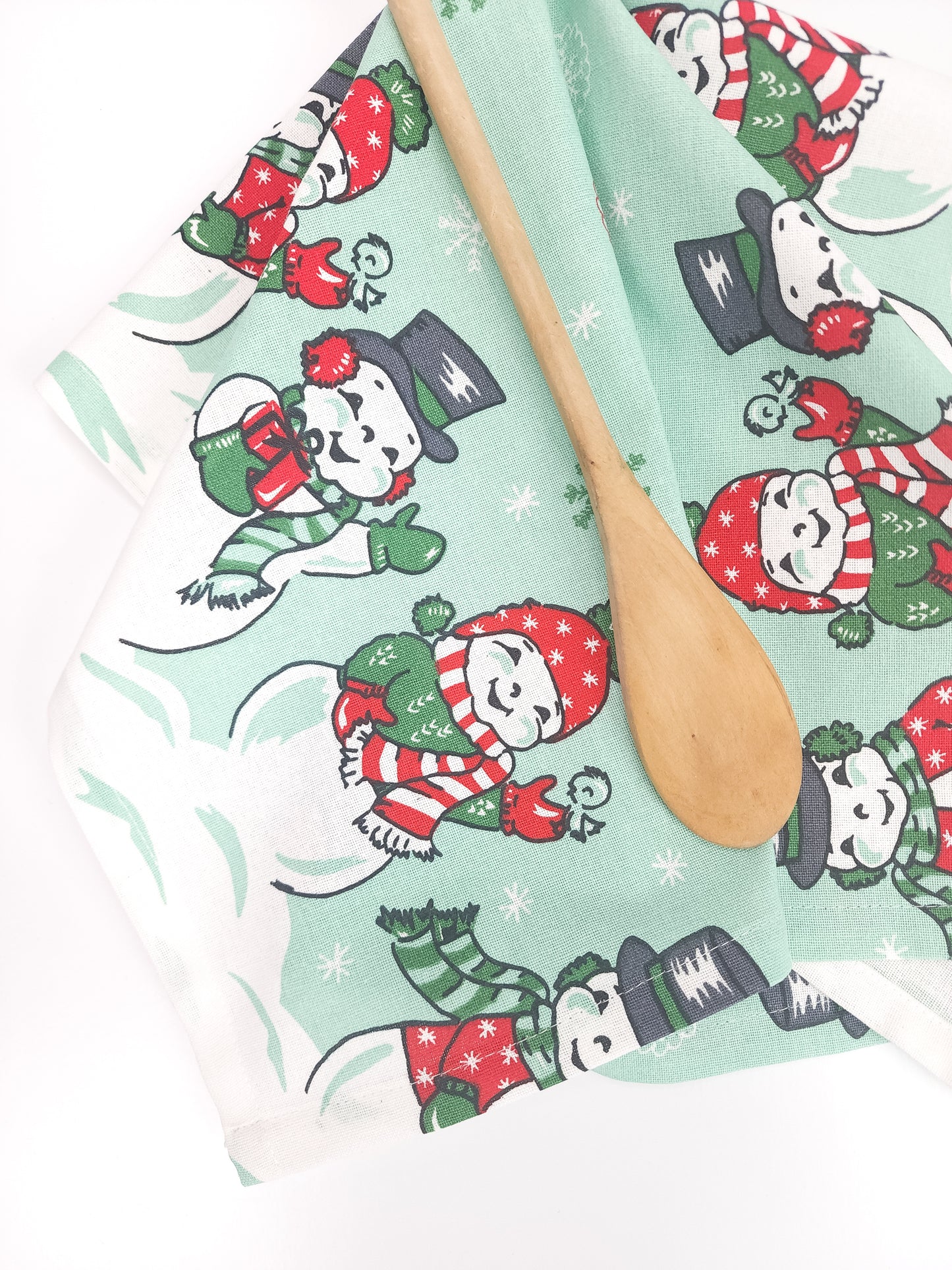 Snowmen Towel, Vintage Inspired