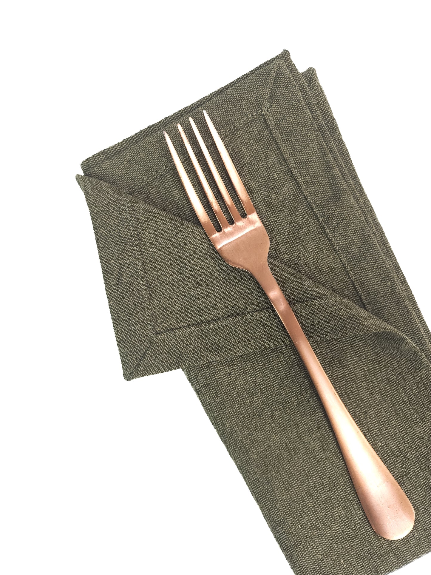 Forest Green Linen Napkins