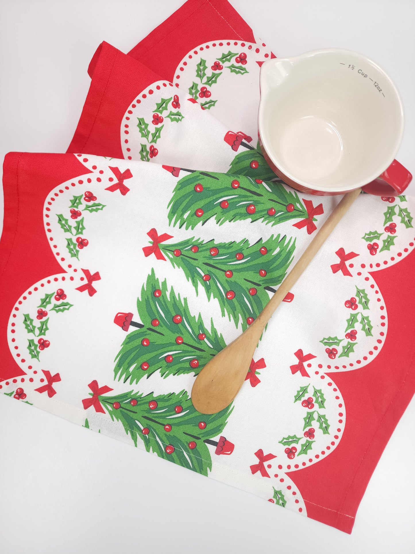 Christmas Tree Towel, Vintage Inspired