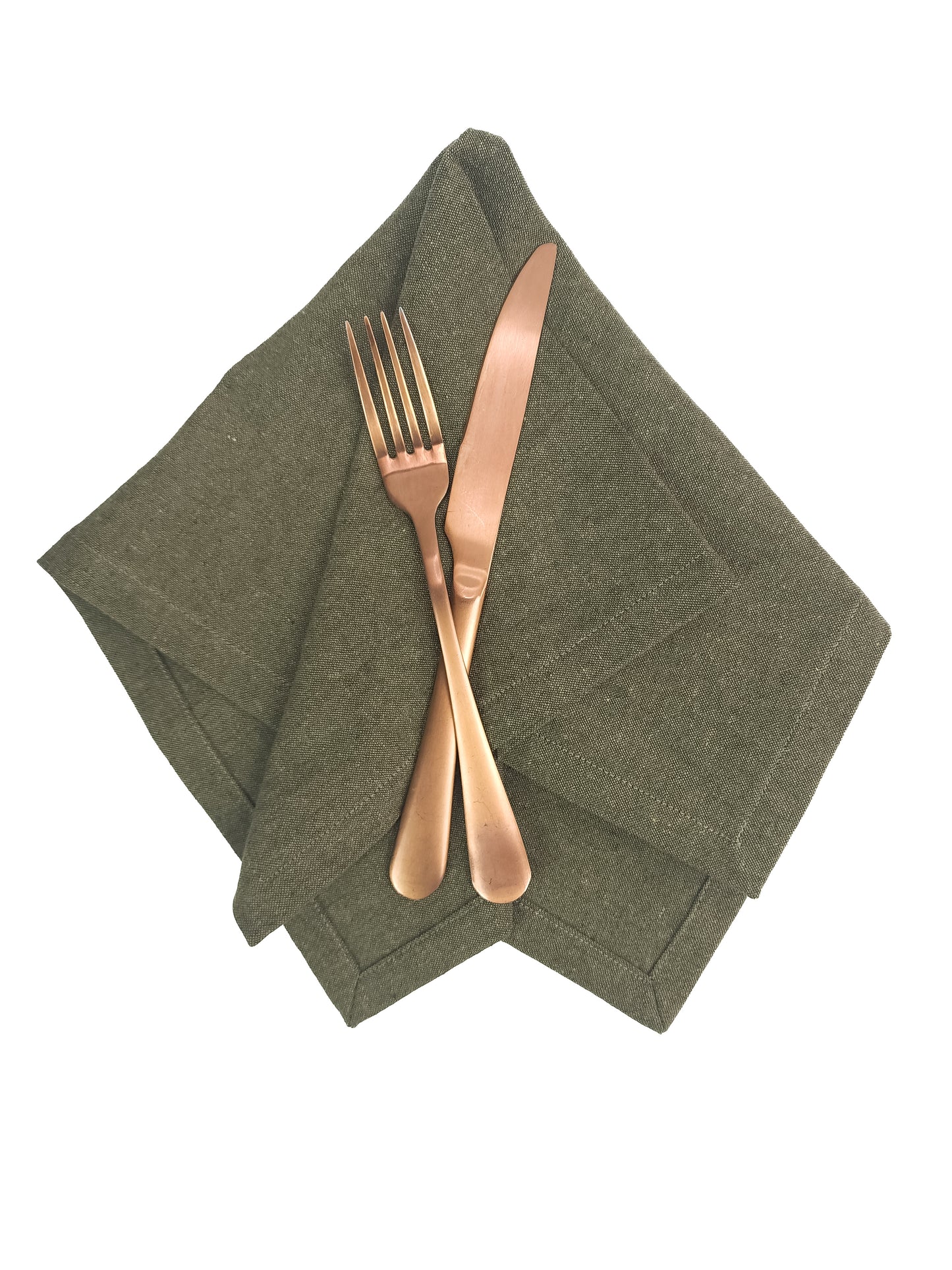 Forest Green Linen Napkins