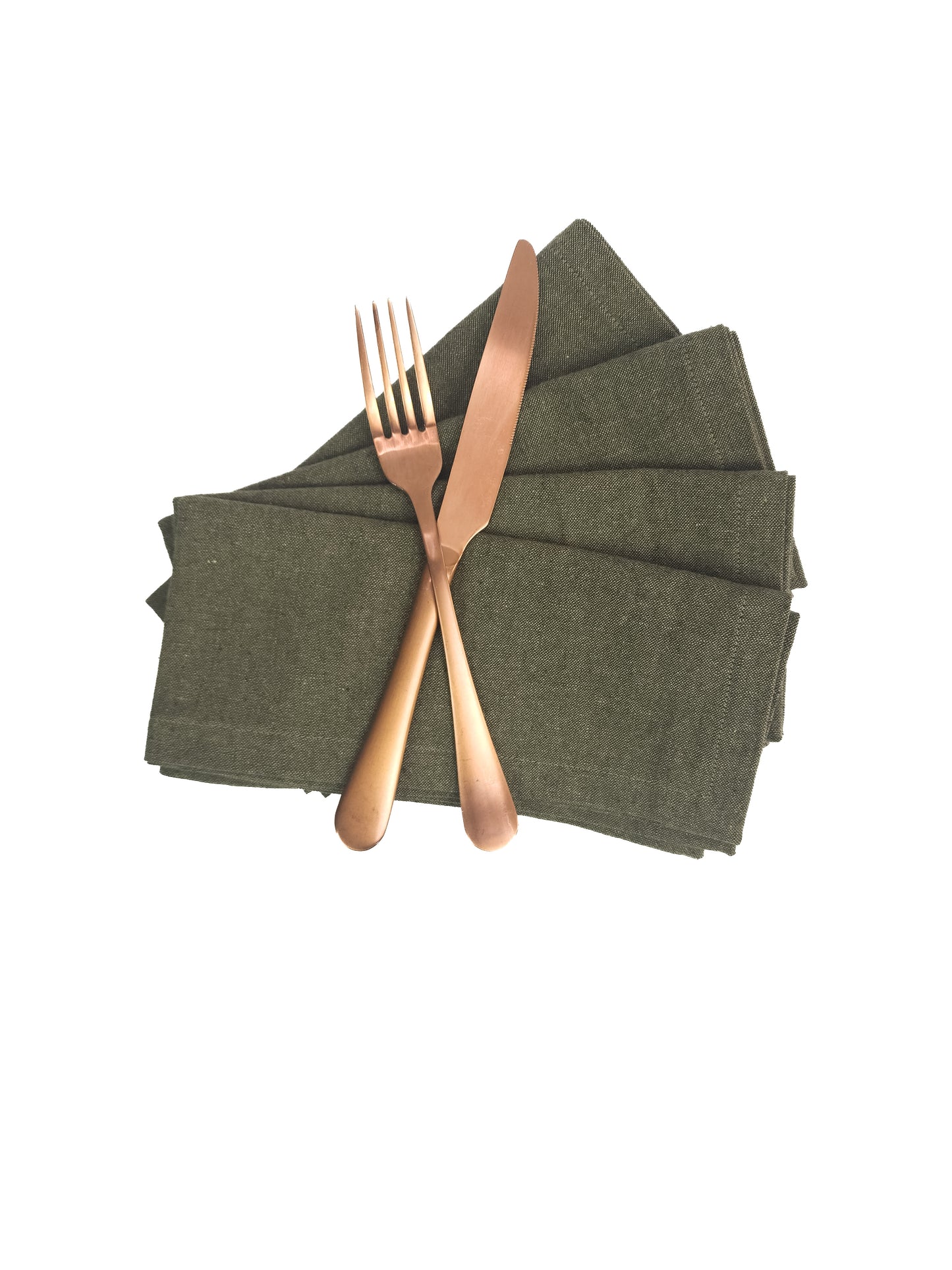 Forest Green Linen Napkins