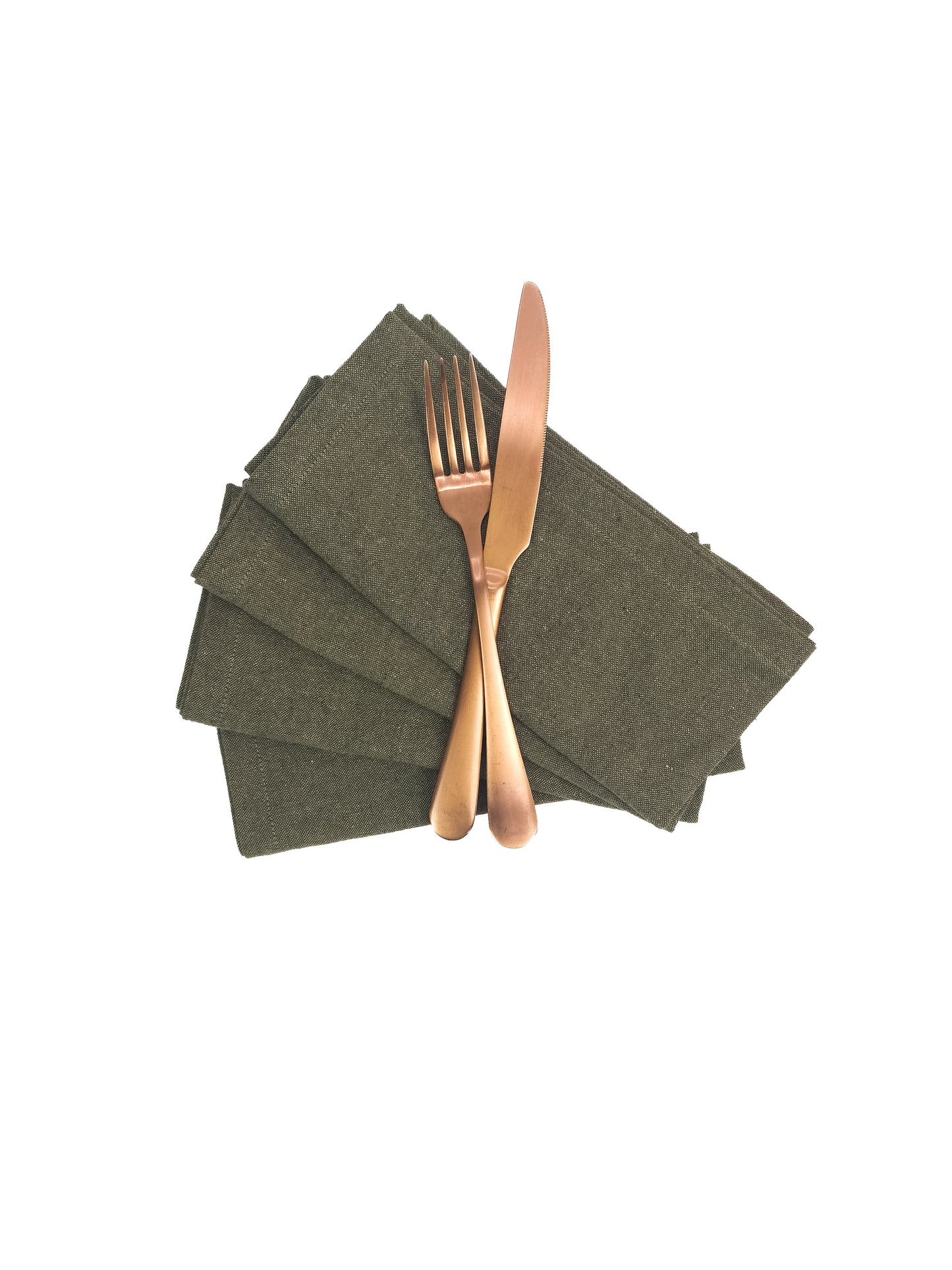 Forest Green Linen Napkins