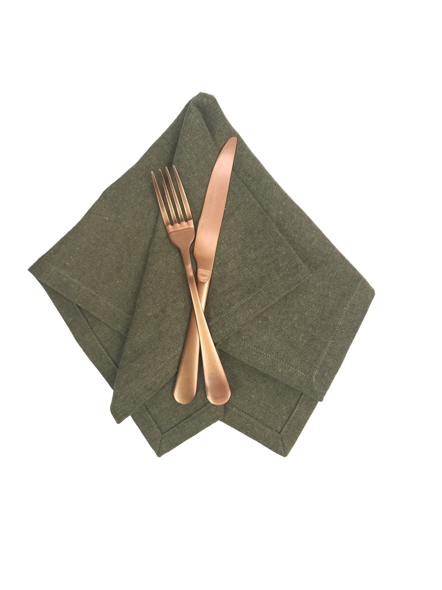 Forest Green Linen Napkins