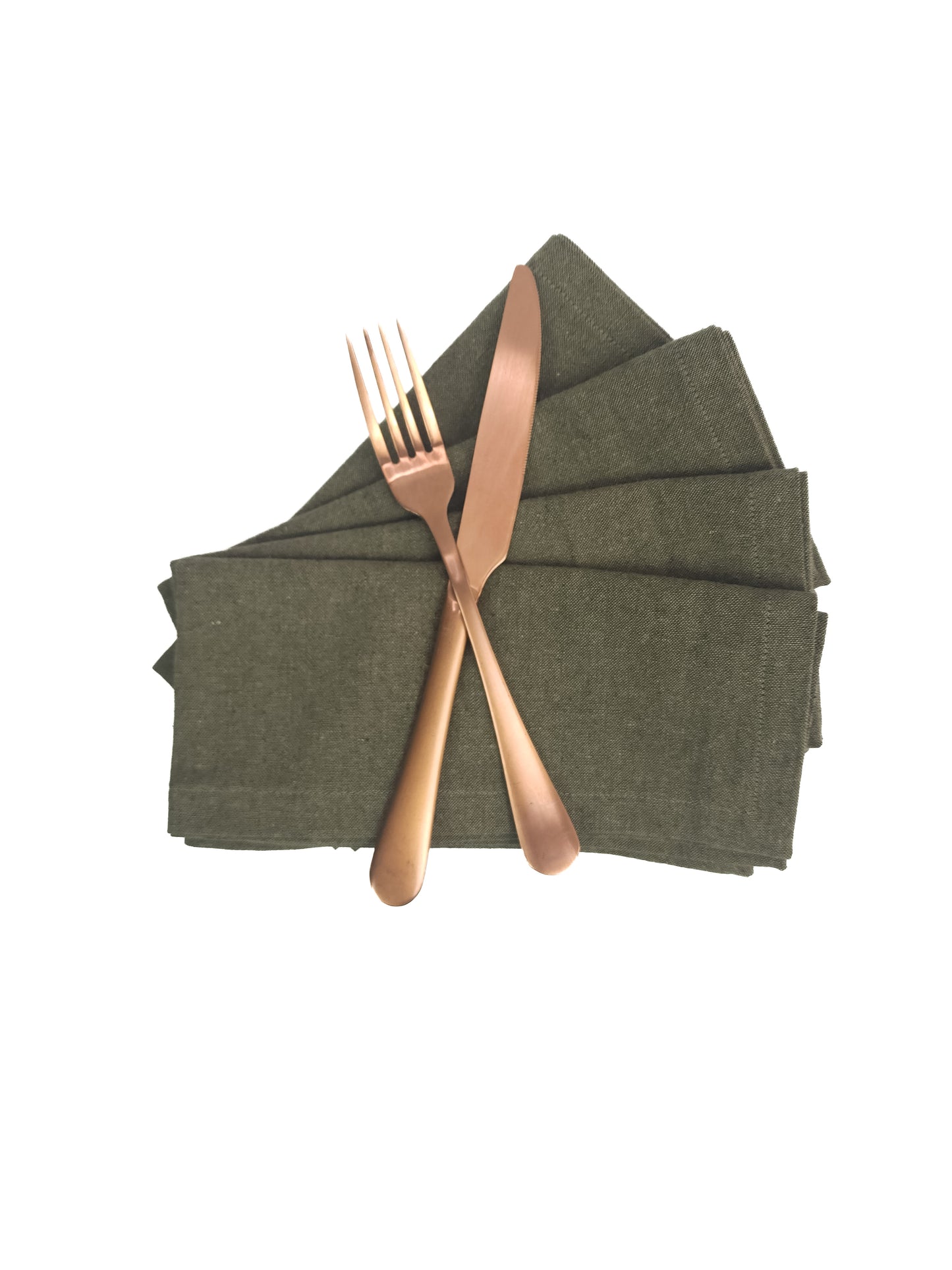 Forest Green Linen Napkins