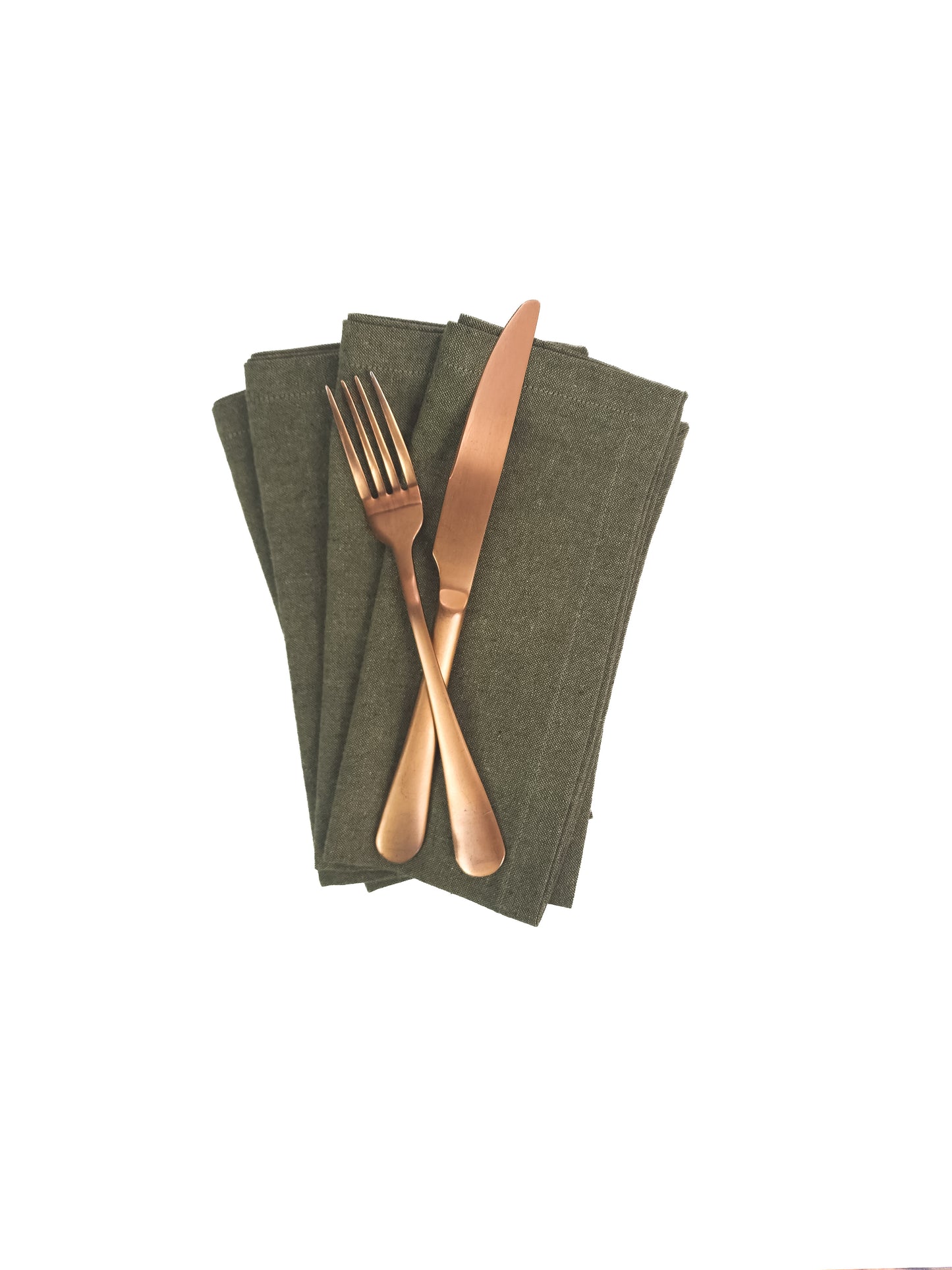 Forest Green Linen Napkins