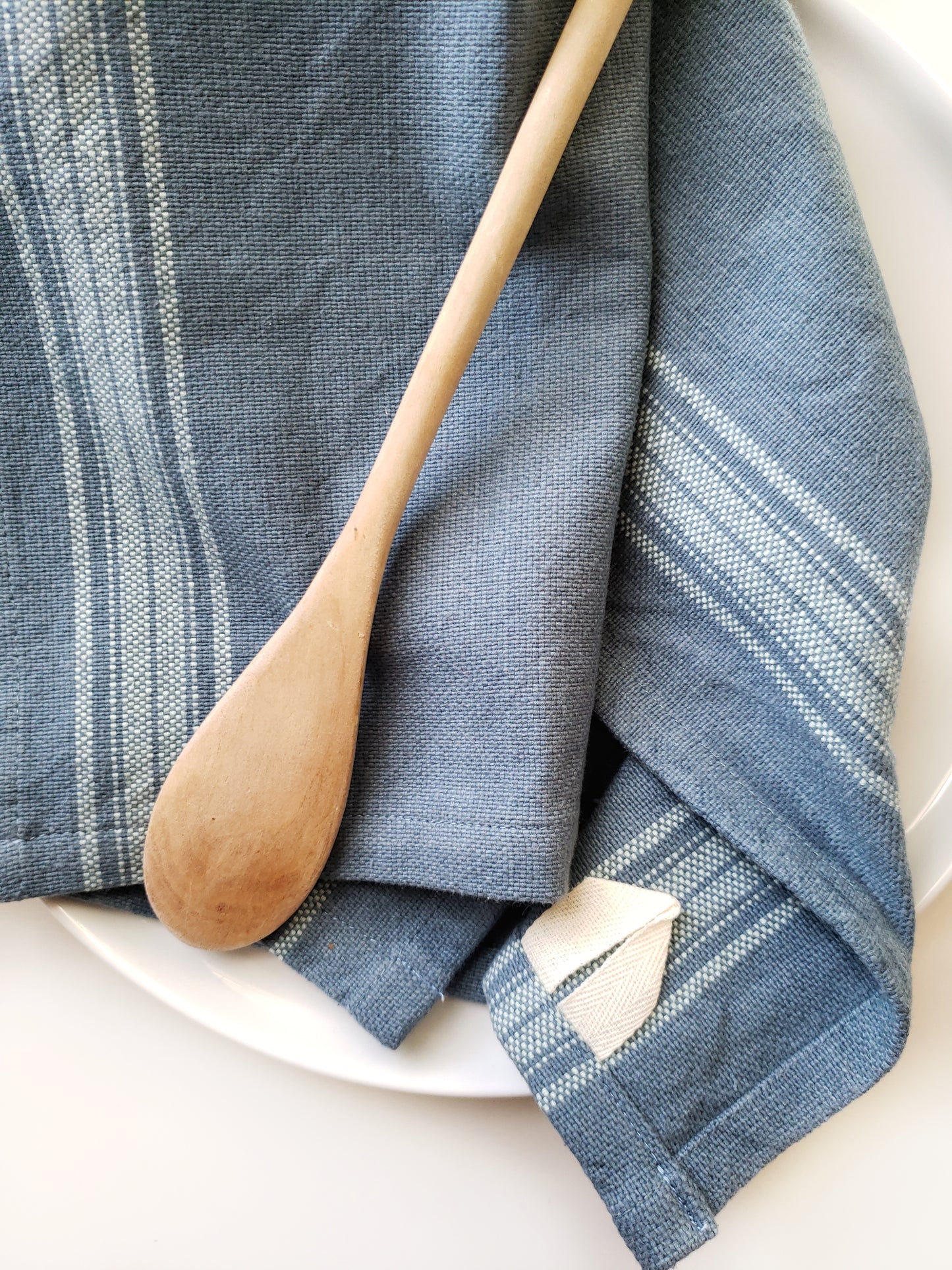 Blue Grain Sack Tea Towel