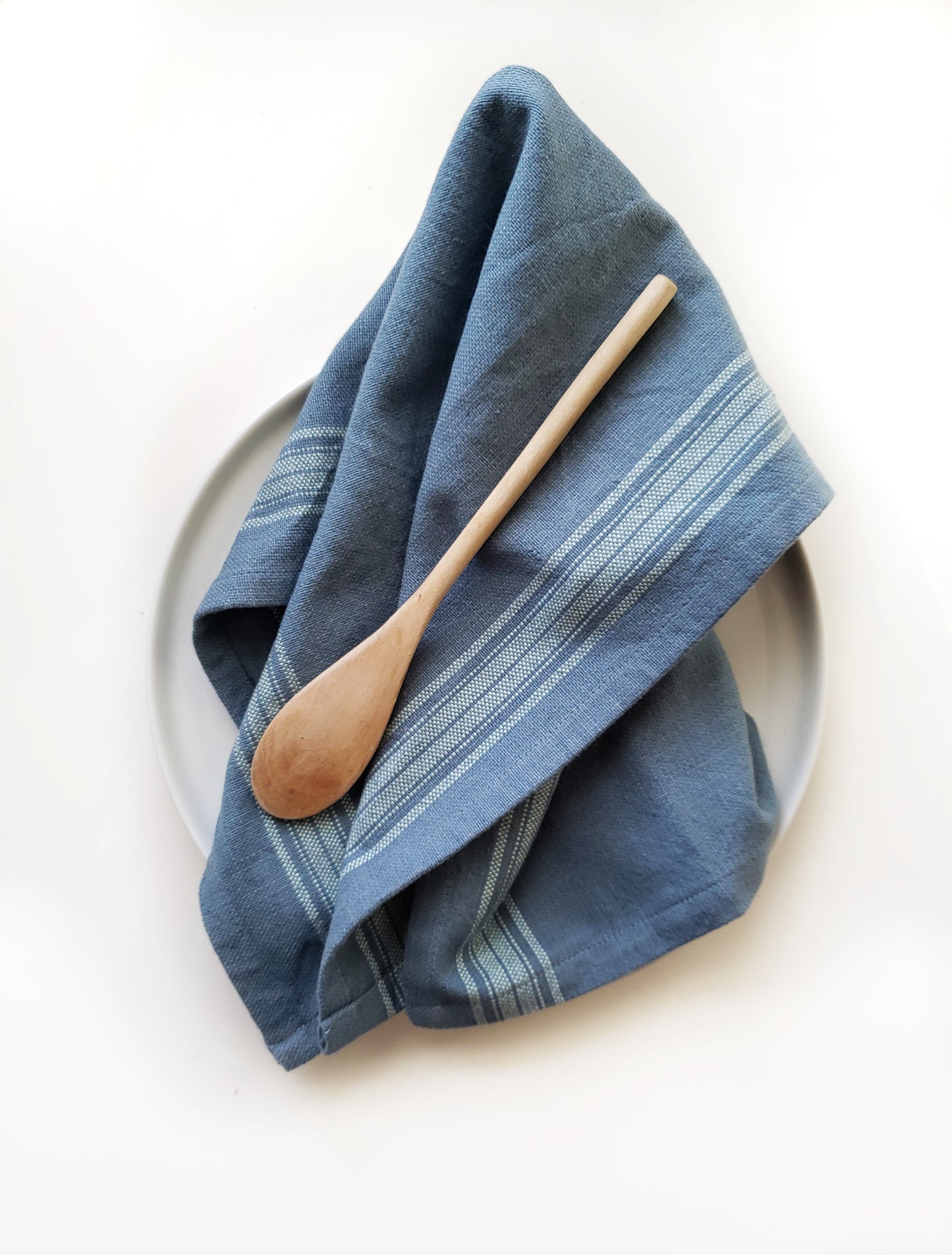 Blue Grain Sack Tea Towel