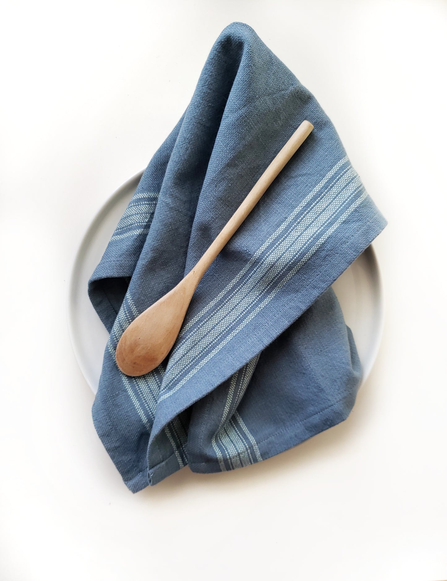 Blue Grain Sack Tea Towel