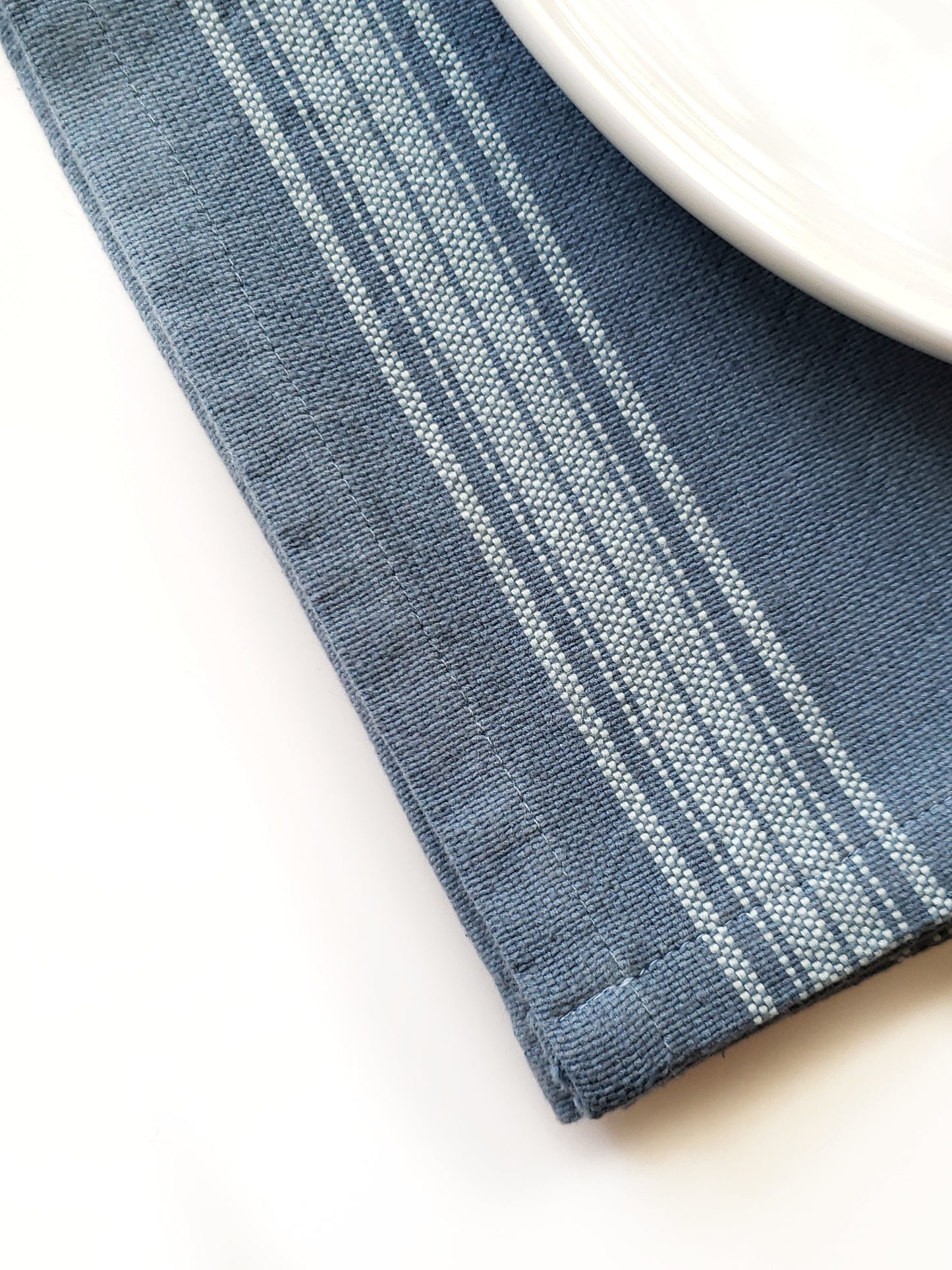 Blue Grain Sack Tea Towel