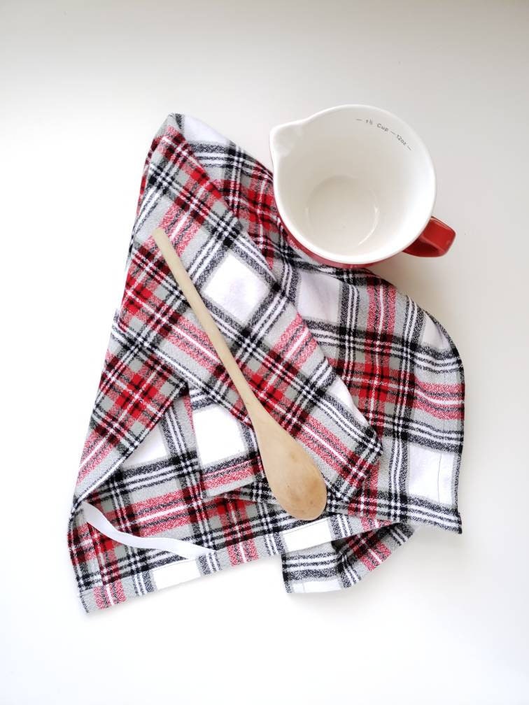 Plaid Flannel Hand Towel