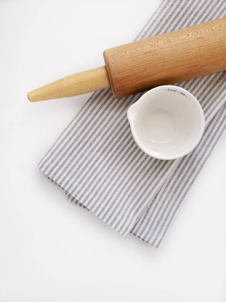 Ticking Stripe Linen Tea Towel