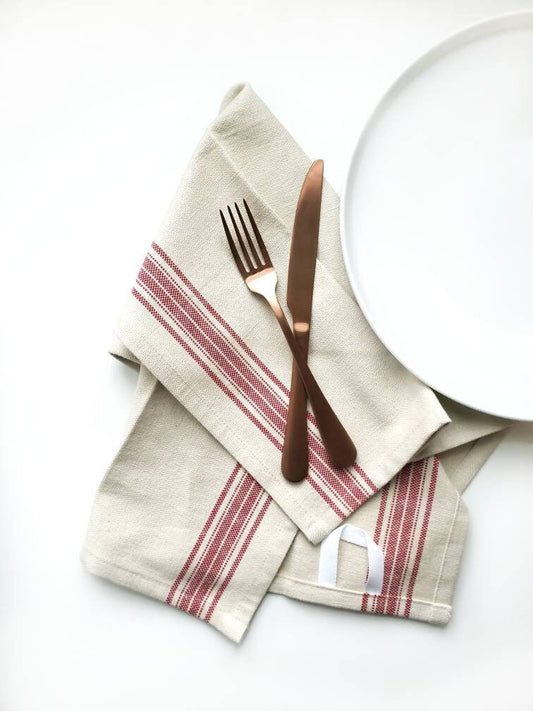 Red Grain Sack Towel