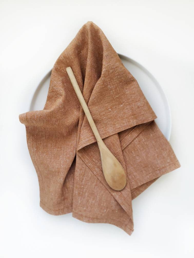 Cinnamon Linen Towel