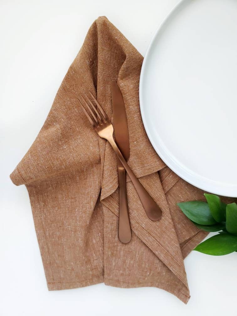 Cinnamon Linen Towel