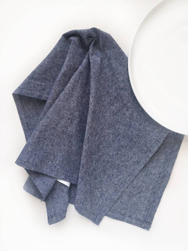 Blue  Linen Towel