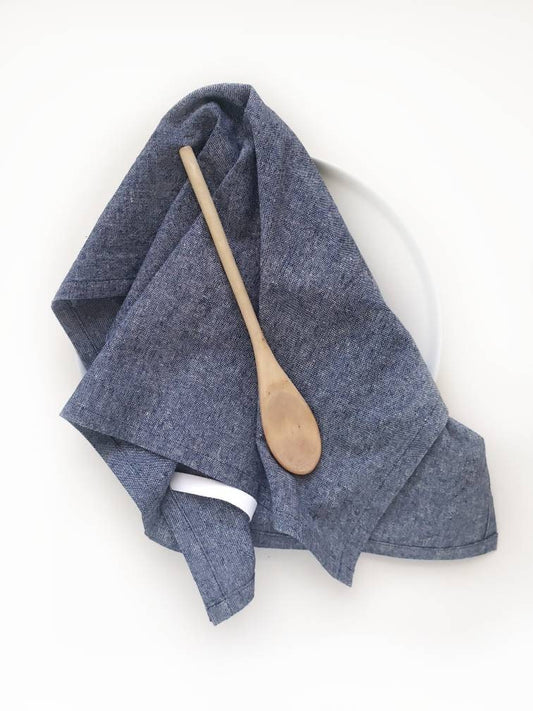 Blue  Linen Towel