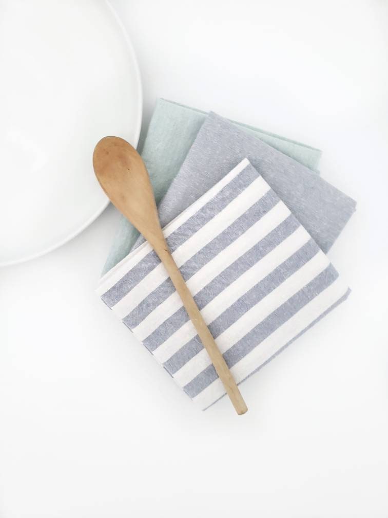 Watercolor Linen Towel Set