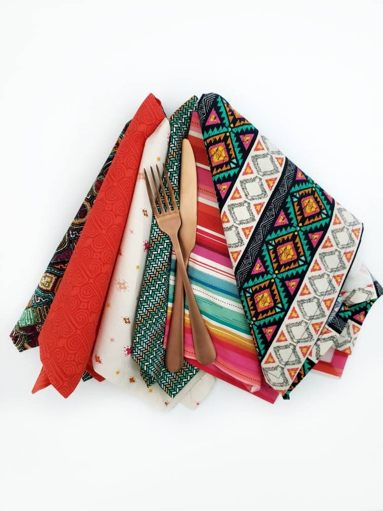 Southwestern Cloth Napkins, Set of 6