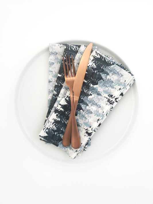 Winter Forest Cloth Napkins