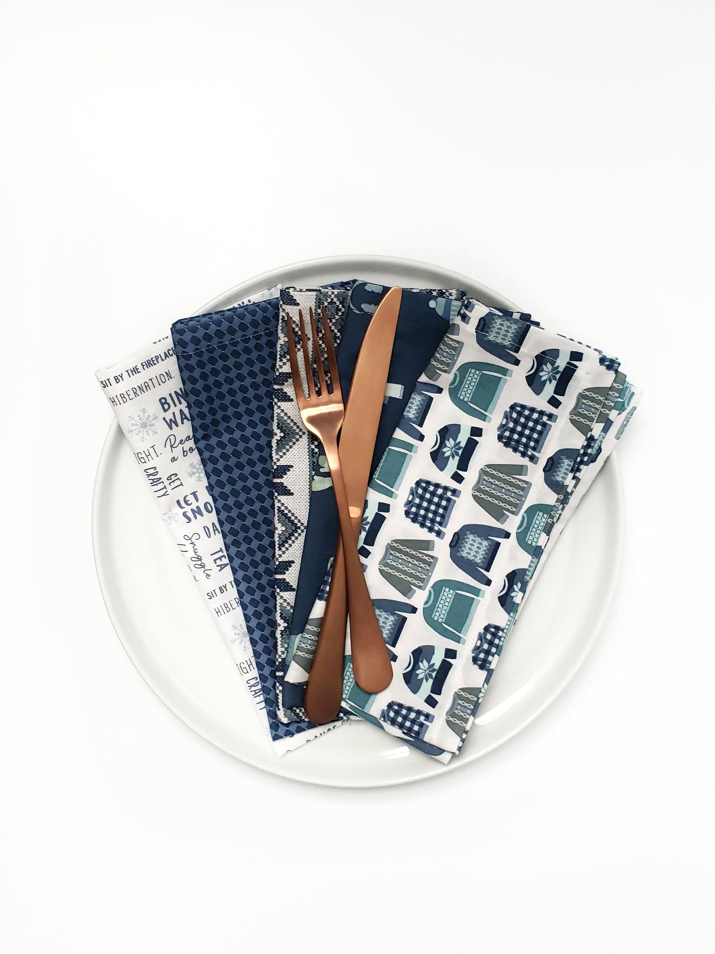 Sweater Weather Cloth Napkins, Set of 5